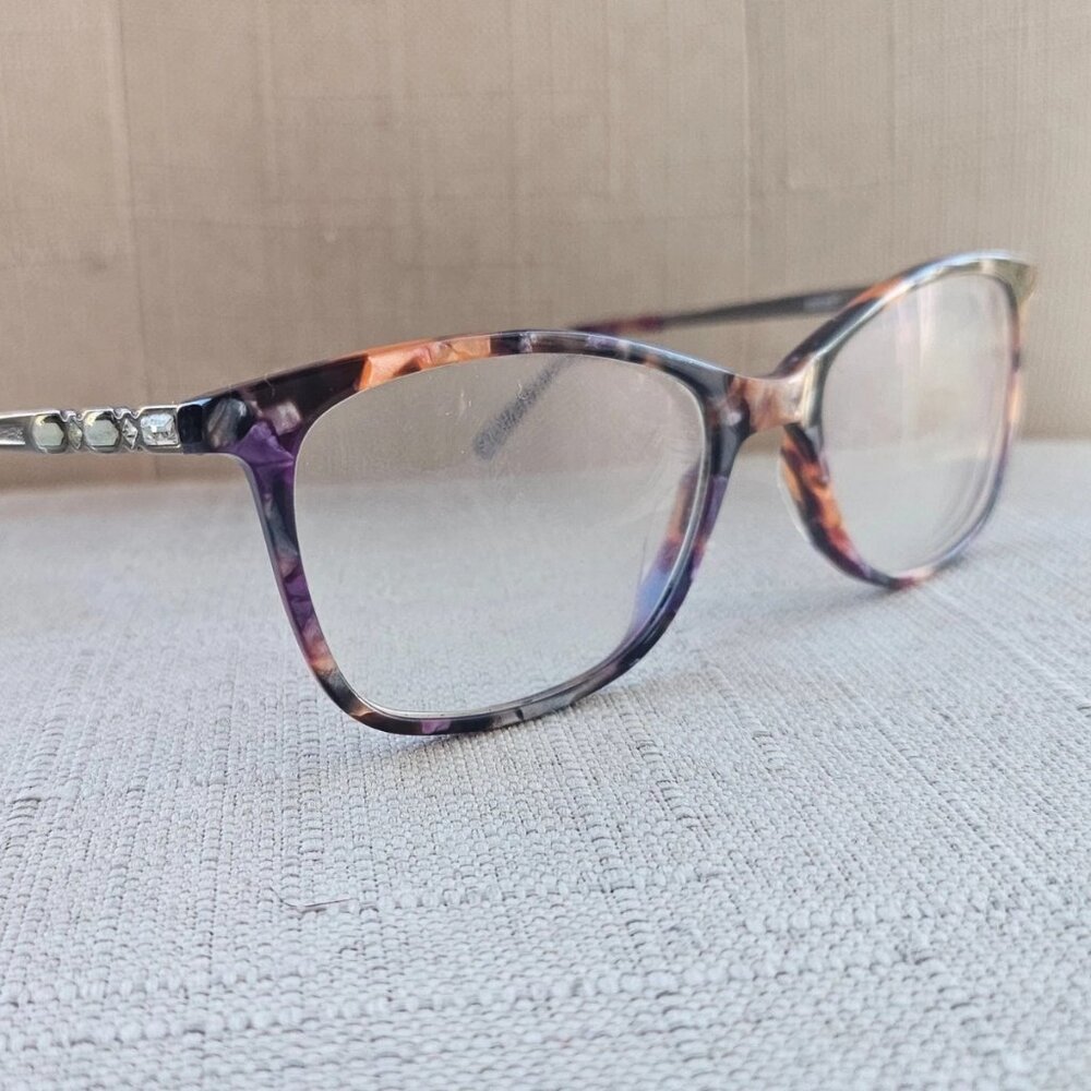Zenni Optical Women Eyeglasses Frame Purple Tortoise Glasses Eyewear